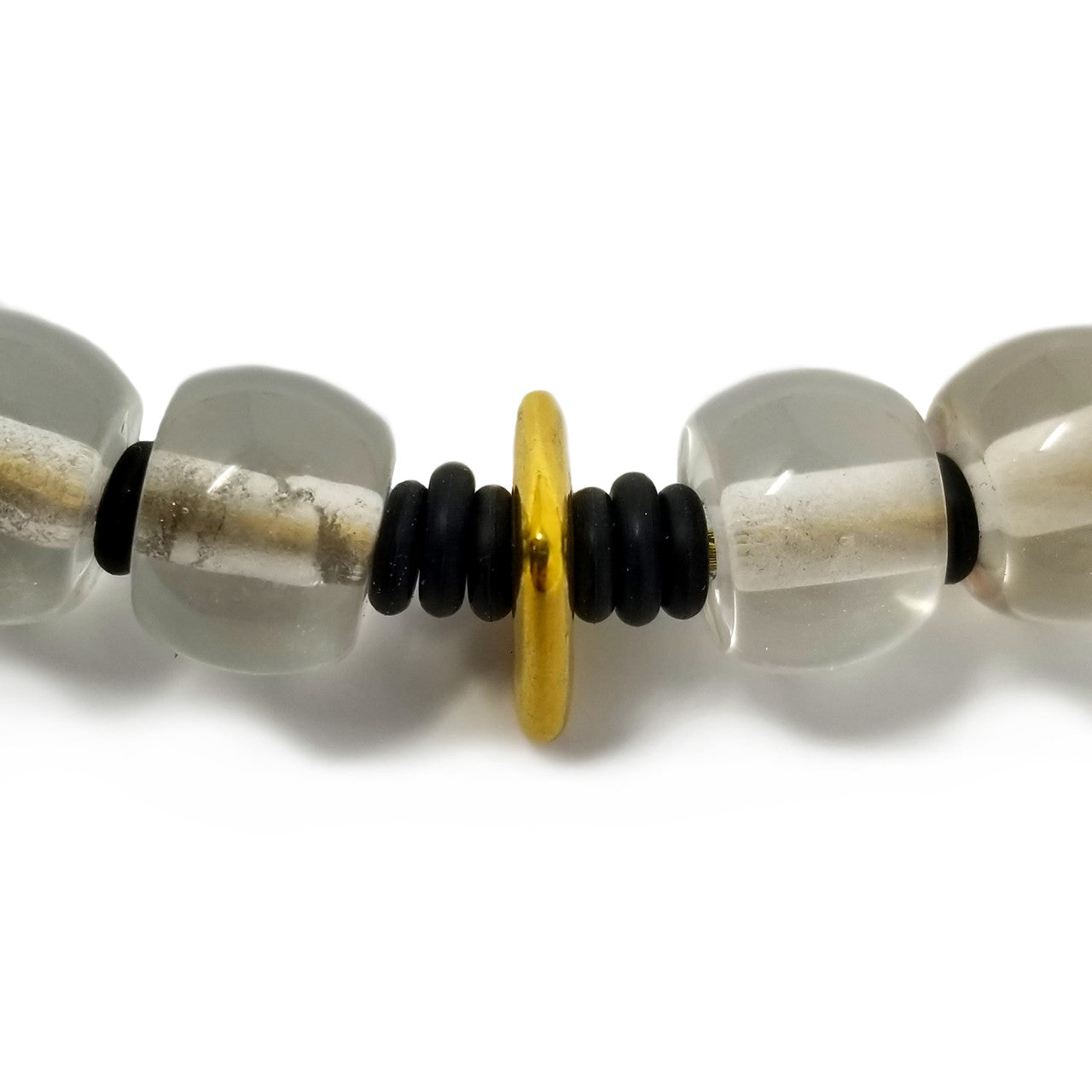 Rock Crystal, 18kt & 20kt Convertible Necklace made in USA by ART Guyon