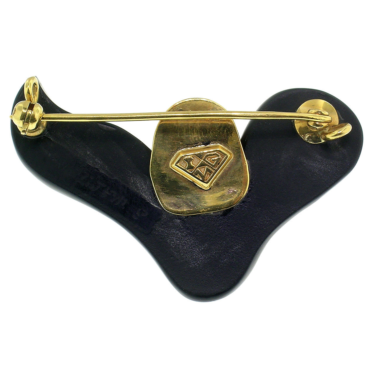 Steve Walters Carved Chalcedony and Pearl 18kt Pendant & Brooch made in USA by ART Guyon for Cynthia Scott Jewelry