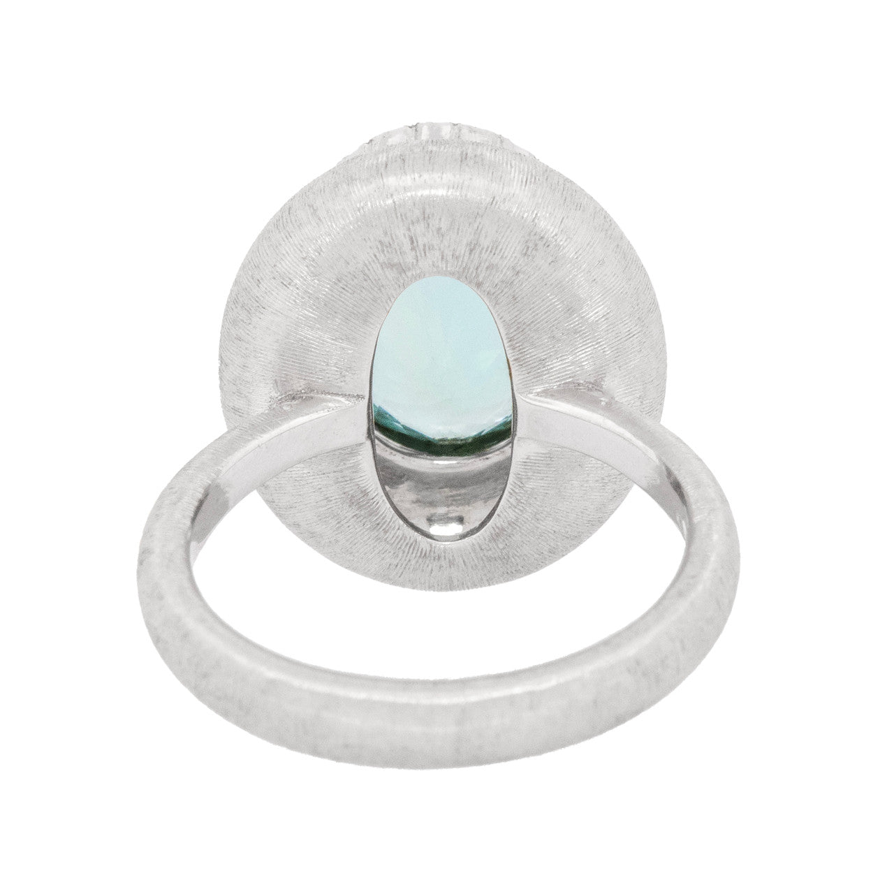 Aquamarine 18kt Bianca Ring made in Florence, Italy by Cynthia Scott Jewelry