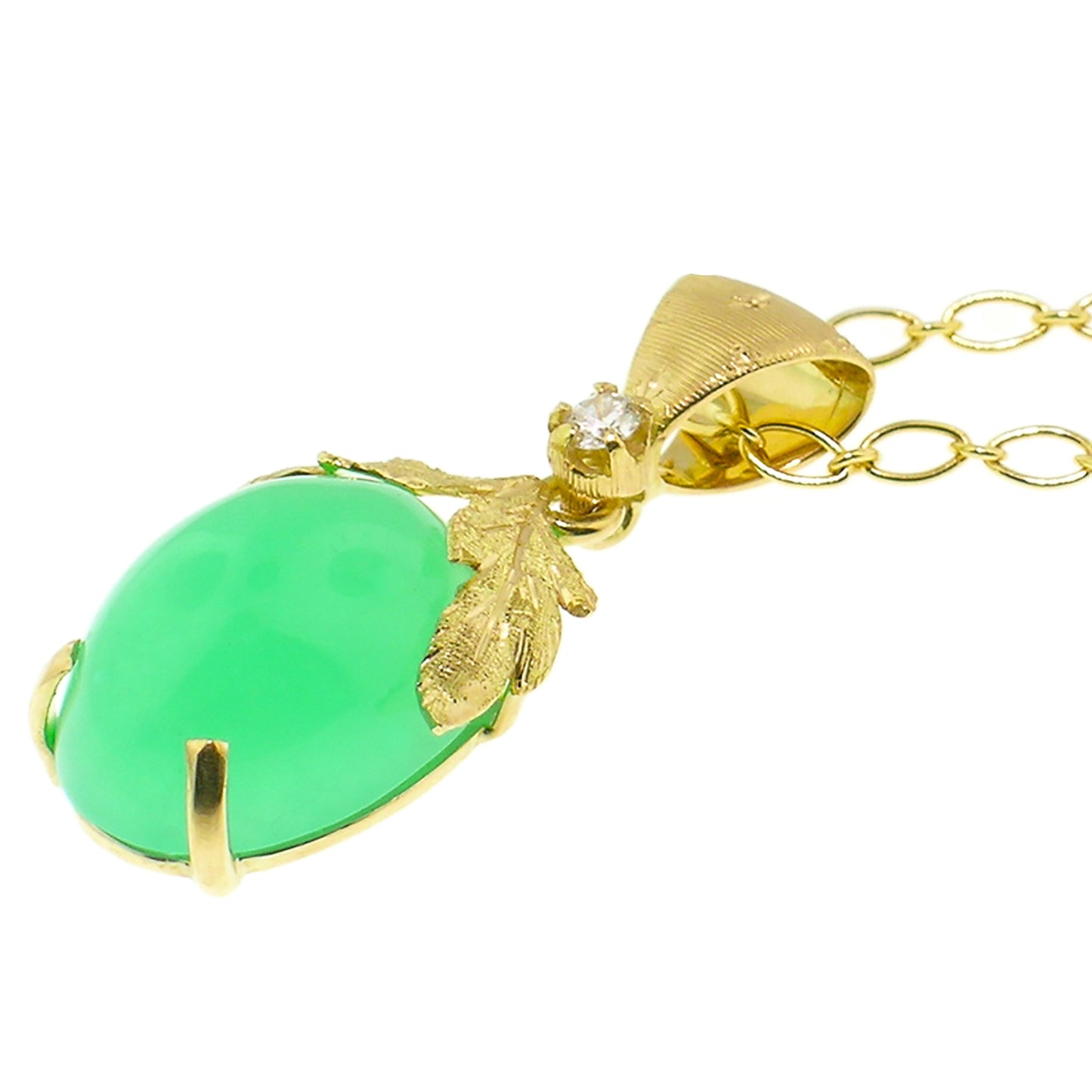 Chrysoprase Sylvia 18kt Pendant