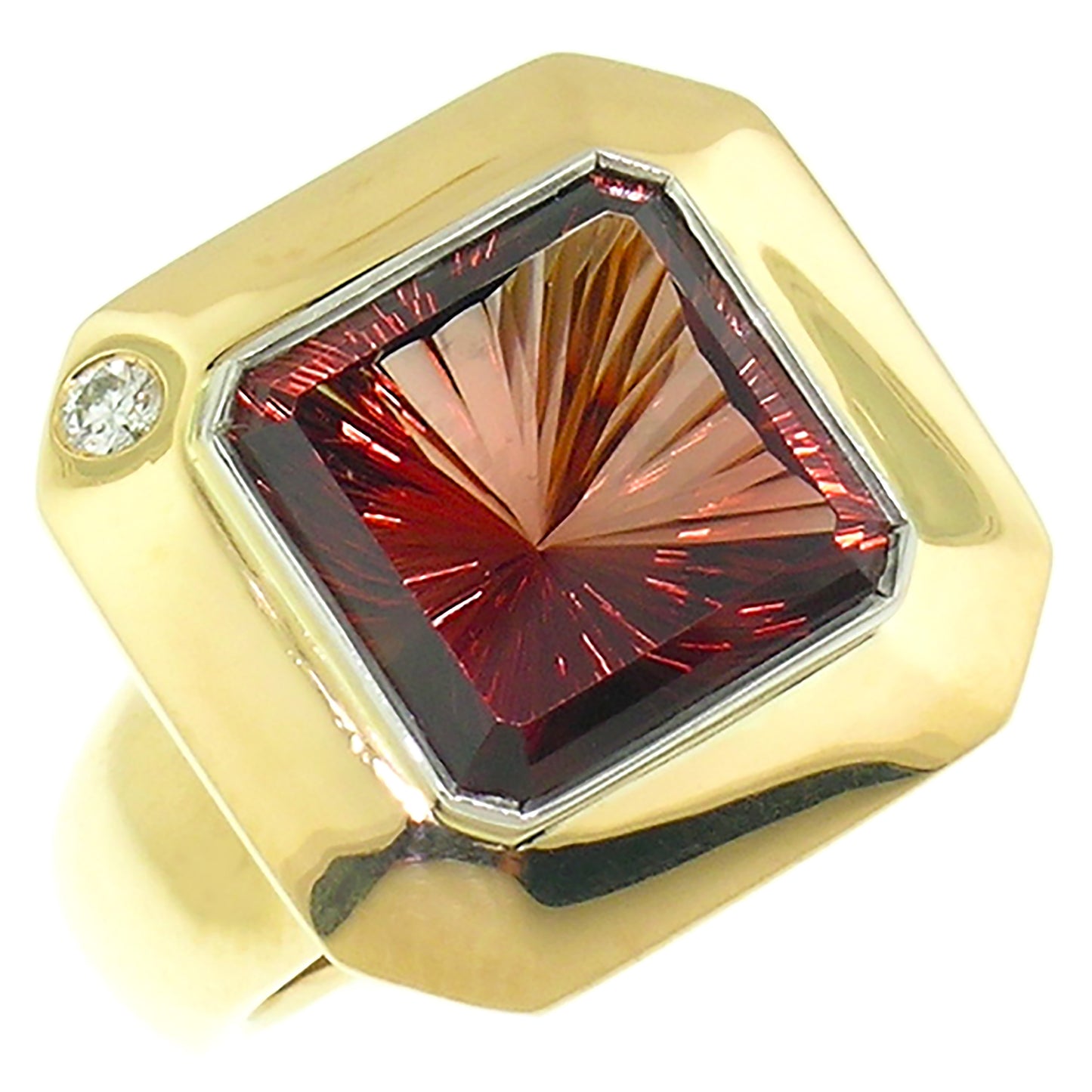 Oregon Sunstone 18kt Aphrodite Ring