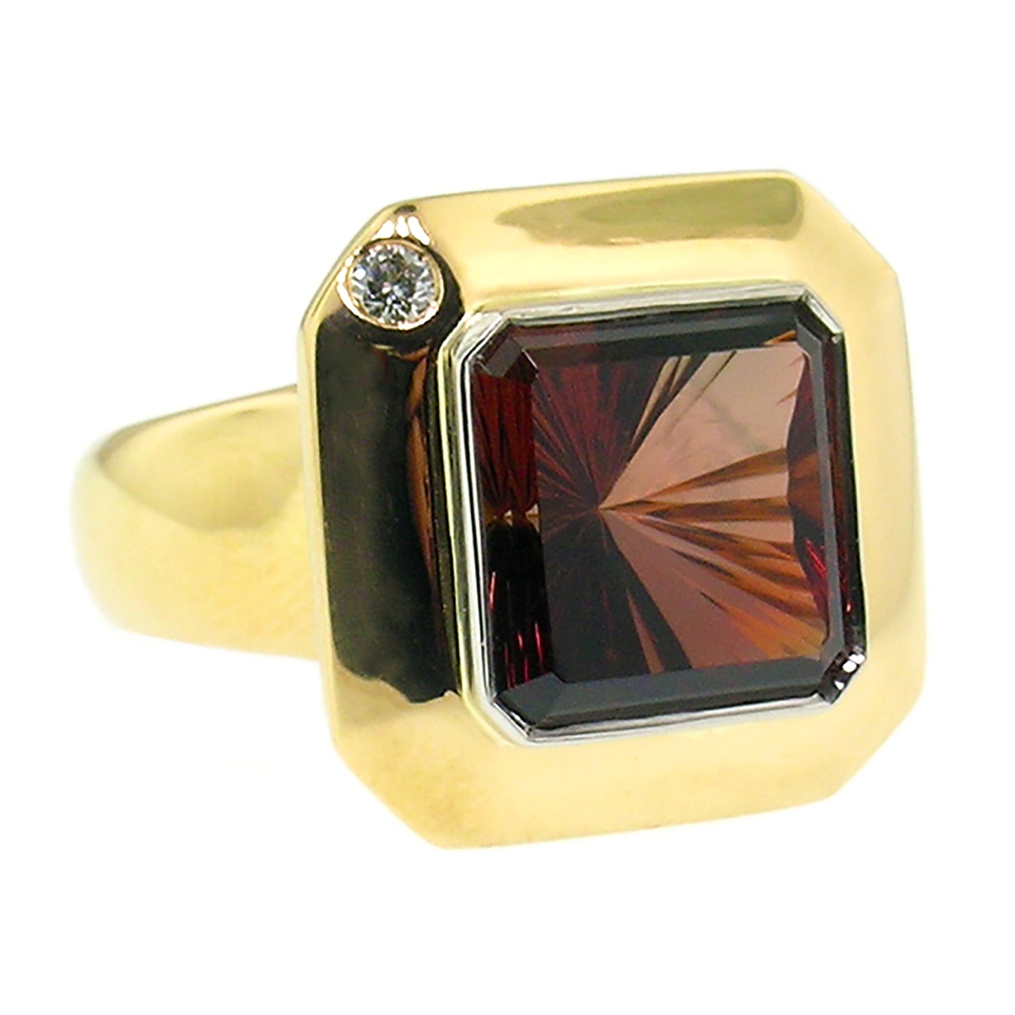 Oregon Sunstone 18kt Aphrodite Ring