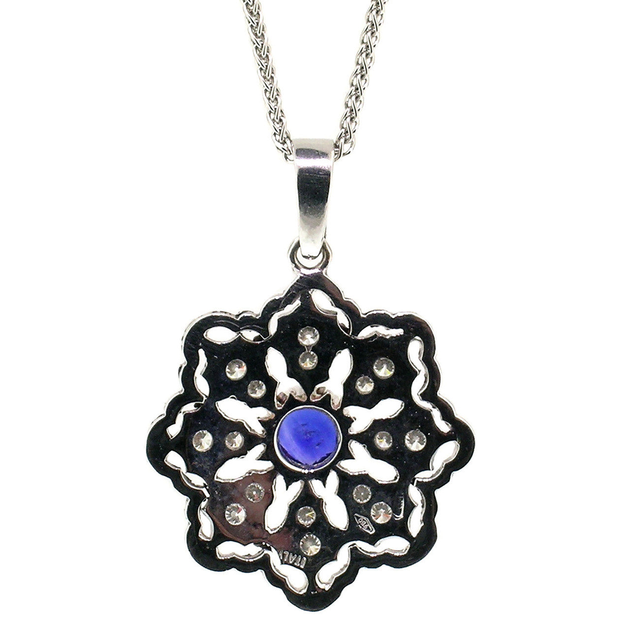 Sapphire 18kt Giada Pendant made in Florence, Italy by Cynthia Scott Jewelry