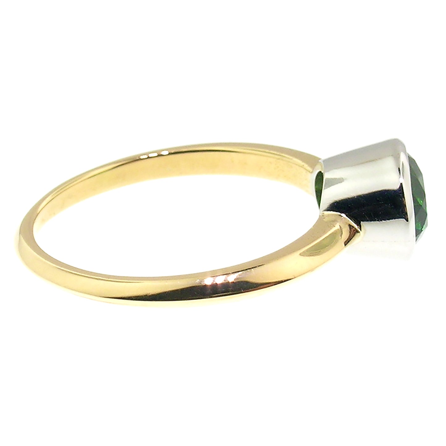 Chrome Tourmaline 18kt & Platinum Paloma Ring
