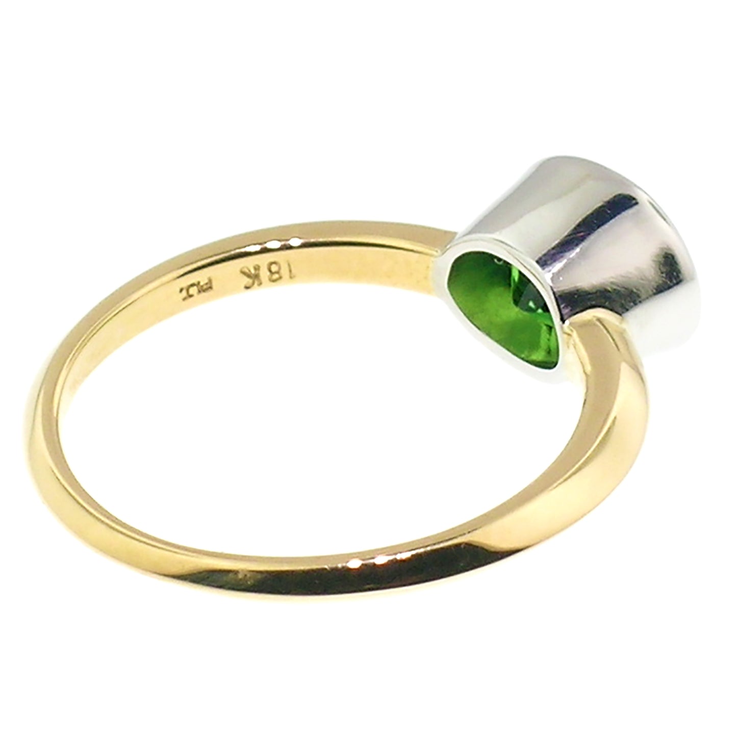 Chrome Tourmaline 18kt & Platinum Paloma Ring