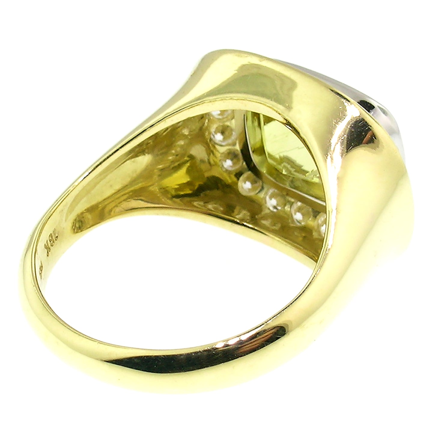 Canary Tourmaline 18kt Aphrodite Ring (GIA)