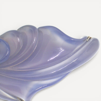 South Sea Pearl & Steve Walters Carved Blue Chalcedony 18kt Pendant Enhancer & Brooch Pin made in USA for Cynthia Scott Jewelry