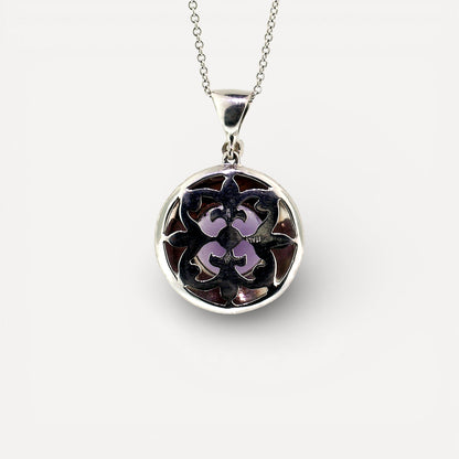 Purple Scapolite 18kt Bianca Pendant made in Florence Italy by Cynthia Scott Jewelry