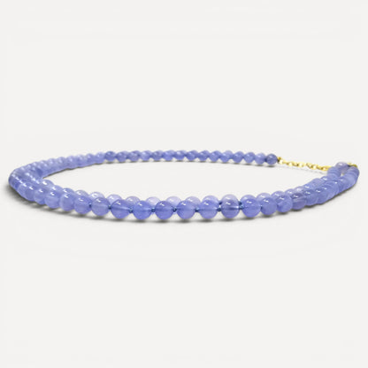 Chalcedony & 18kt Double Strand Beaded Necklace by Cynthia Scott Jewelry