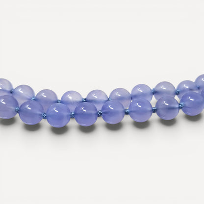Chalcedony & 18kt Double Strand Beaded Necklace by Cynthia Scott Jewelry
