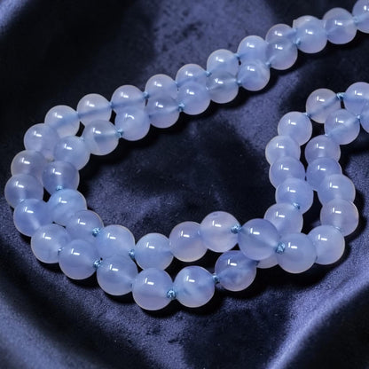 Chalcedony & 18kt Double Strand Beaded Necklace by Cynthia Scott Jewelry