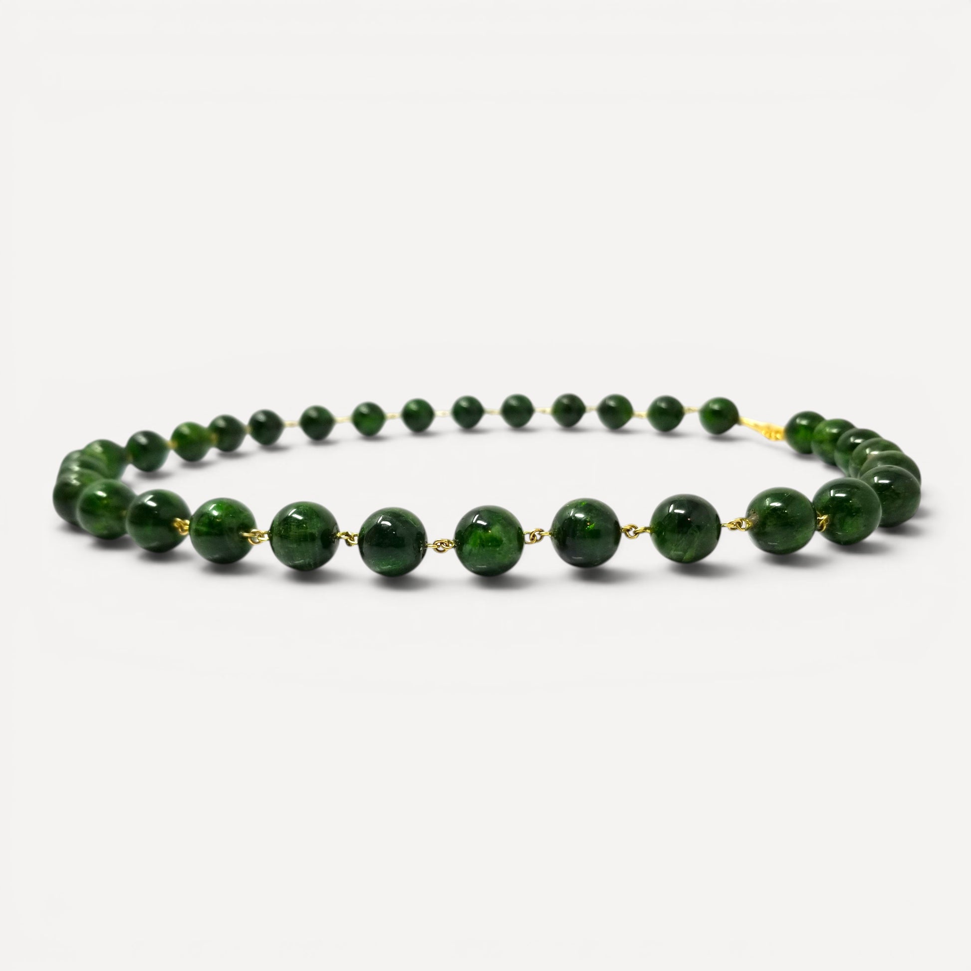 Chrome Diopside Beaded Gemstone Necklace by Cynthia Scott Jewelry