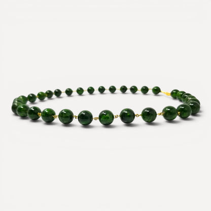 Chrome Diopside Beaded Gemstone Necklace by Cynthia Scott Jewelry