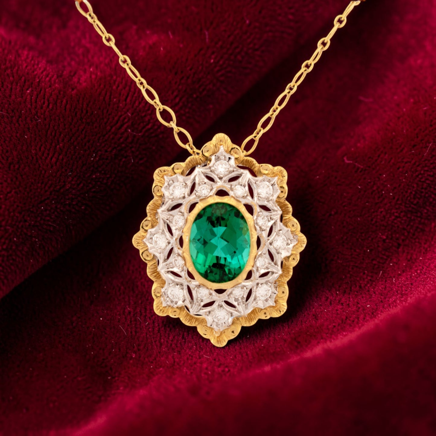 4.30ct Green Tourmaline Giulia Pendant