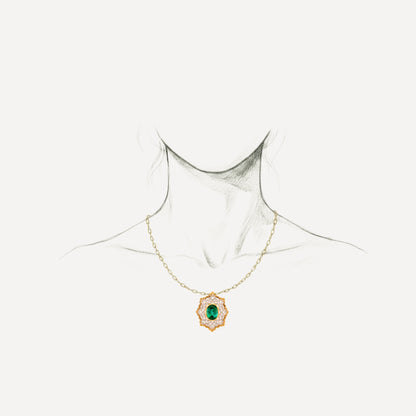 4.30ct Green Tourmaline Giulia Pendant